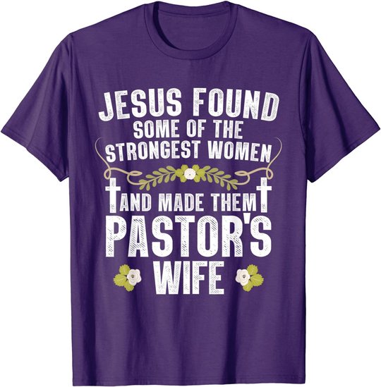 Cool Pastor Wife Art Women Girl Pastor Appreciation Preacher T-Shirt