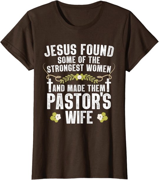Cool Pastor Wife Art Women Girl Pastor Appreciation Preacher T-Shirt