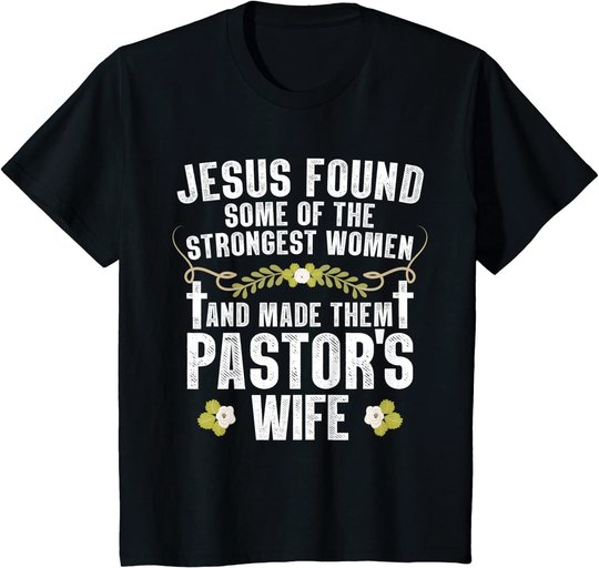 Cool Pastor Wife Art Women Girl Pastor Appreciation Preacher T-Shirt