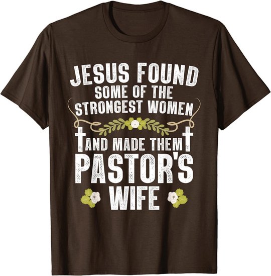 Cool Pastor Wife Art Women Girl Pastor Appreciation Preacher T-Shirt