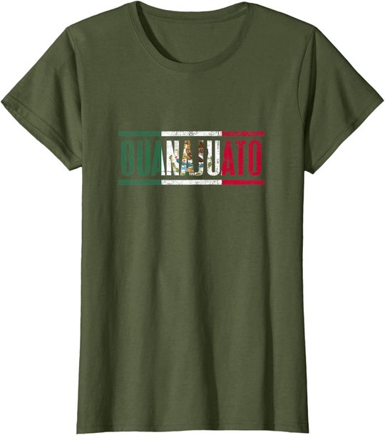 Guanajuato con la bandera de M??xico T-Shirt