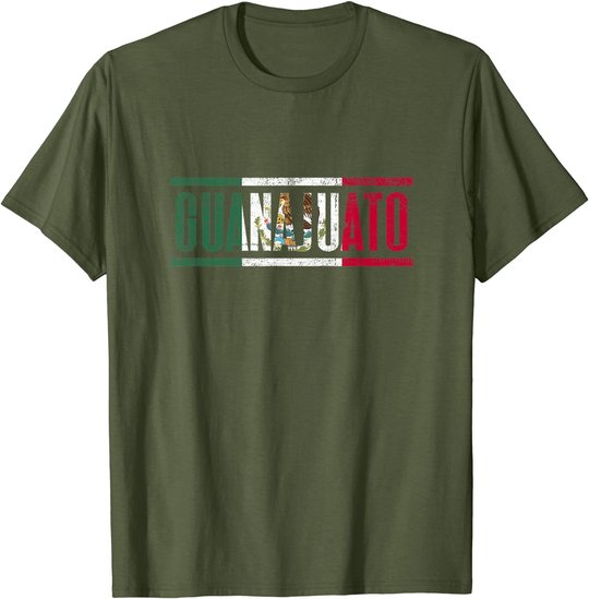 Guanajuato con la bandera de M??xico T-Shirt