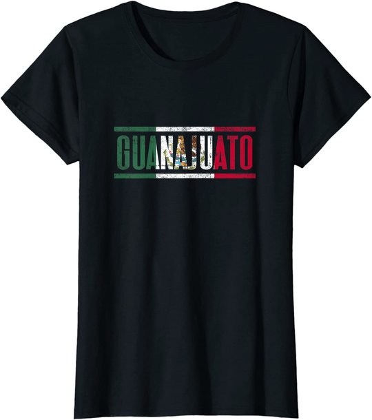 Guanajuato con la bandera de M??xico T-Shirt