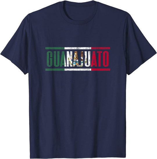 Guanajuato con la bandera de M??xico T-Shirt