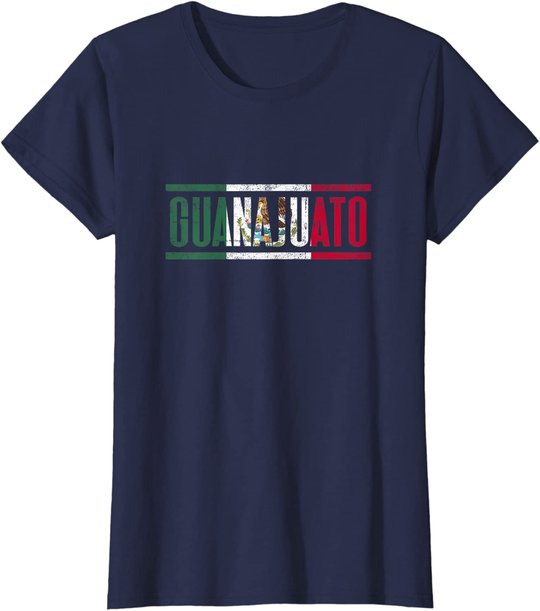 Guanajuato con la bandera de M??xico T-Shirt