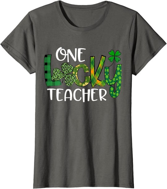 Shamrock One Lucky Teacher St. Patrick's Day School T-Shirt