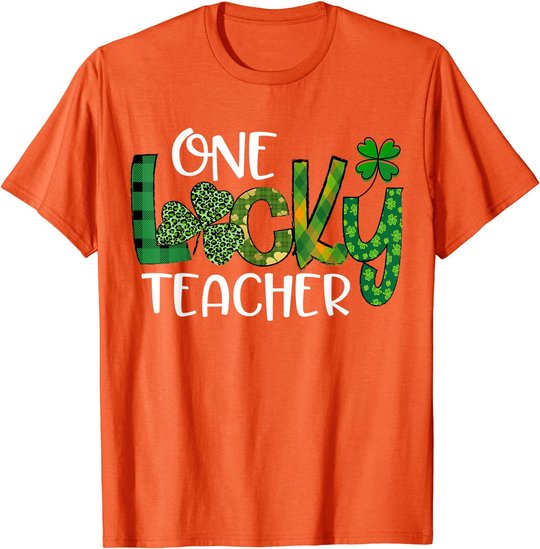 Shamrock One Lucky Teacher St. Patrick's Day School T-Shirt