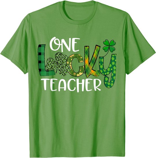 Shamrock One Lucky Teacher St. Patrick's Day School T-Shirt