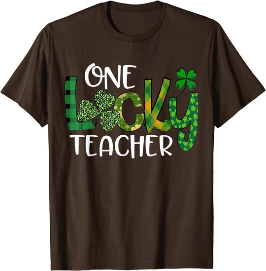 Shamrock One Lucky Teacher St. Patrick's Day School T-Shirt