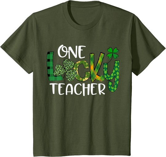 Shamrock One Lucky Teacher St. Patrick's Day School T-Shirt