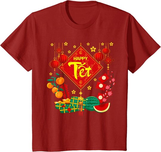 Tet Vietnamese Lunar New Year Calendar 2022 Happy New Year T-Shirt