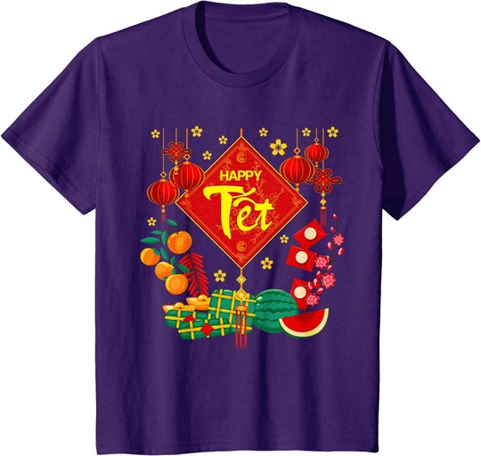 Tet Vietnamese Lunar New Year Calendar 2022 Happy New Year T-Shirt