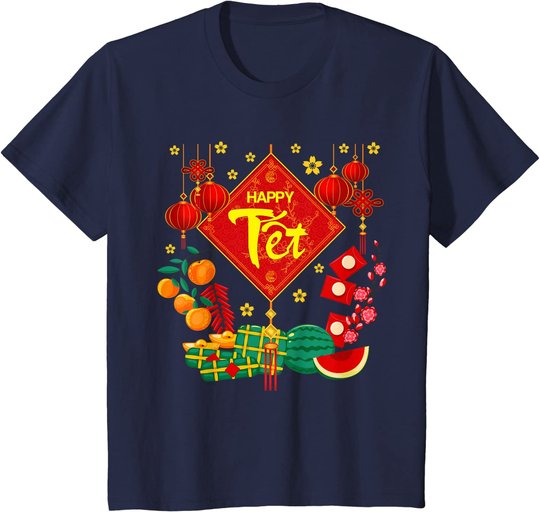 Tet Vietnamese Lunar New Year Calendar 2022 Happy New Year T-Shirt