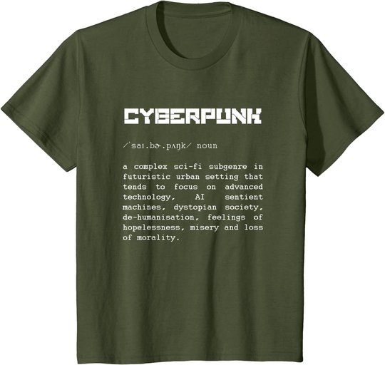 Cyberpunk Word Definition T-Shirt - Cyberpunk T-Shirt T-Shirt