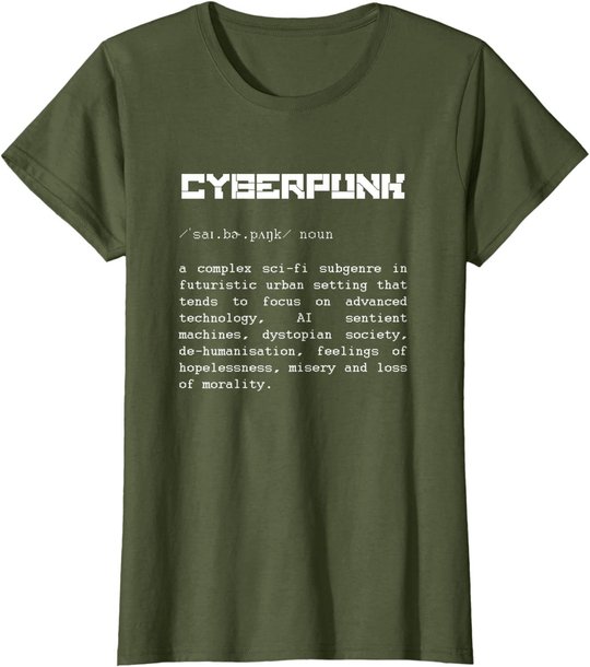 Cyberpunk Word Definition T-Shirt - Cyberpunk T-Shirt T-Shirt