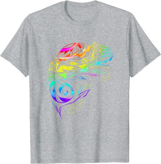 Chameleon Mandala Lizard Reptile Fossil Terrarium T-Shirt