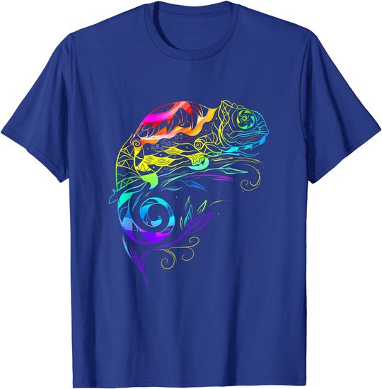 Chameleon Mandala Lizard Reptile Fossil Terrarium T-Shirt