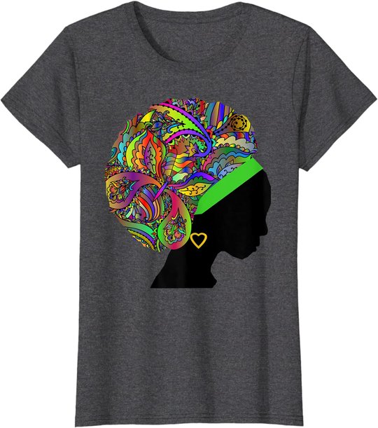 Beautiful Black Woman African American Black History T-Shirt