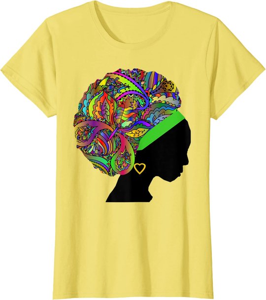 Beautiful Black Woman African American Black History T-Shirt