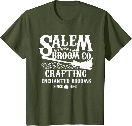 Halloween Shirt Witch Womens Salem Broom Company T-Shirt