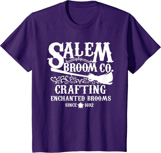 Halloween Shirt Witch Womens Salem Broom Company T-Shirt
