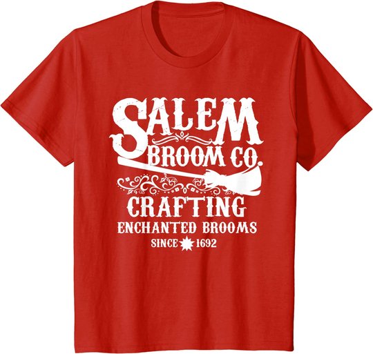 Halloween Shirt Witch Womens Salem Broom Company T-Shirt
