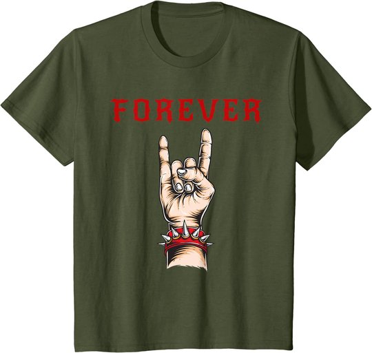 Forever Rock And Roll And Heavy Rock T-Shirt