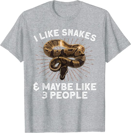 Funny Snake Design For Men Women Toddler Reptile Snake Lover T-Shirt