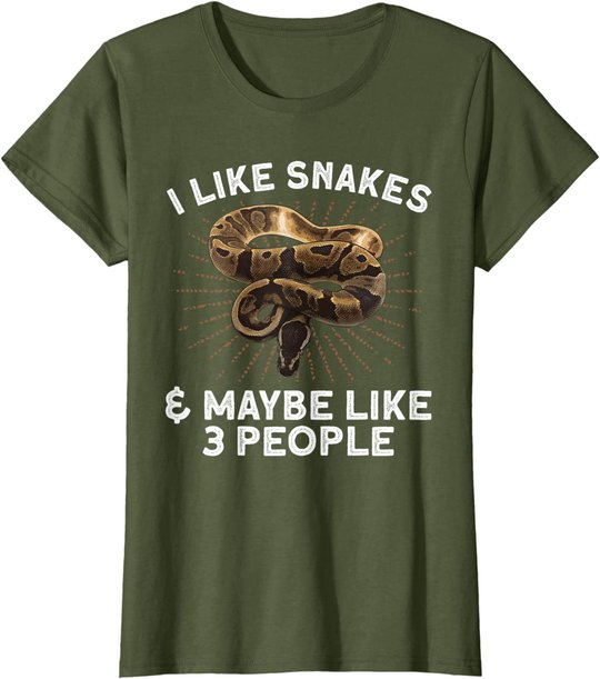 Funny Snake Design For Men Women Toddler Reptile Snake Lover T-Shirt