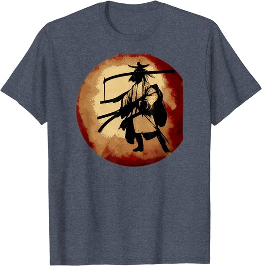 Retro Japanese Asian Inspired Samurai Vintage Gift T-Shirt