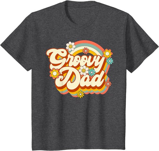 Retro Groovy Dad Family Birthday 60s 70s Hippie Costume T-Shirt