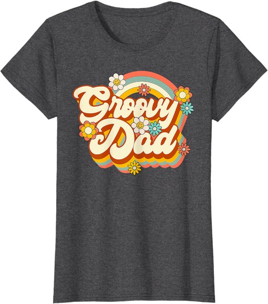 Retro Groovy Dad Family Birthday 60s 70s Hippie Costume T-Shirt