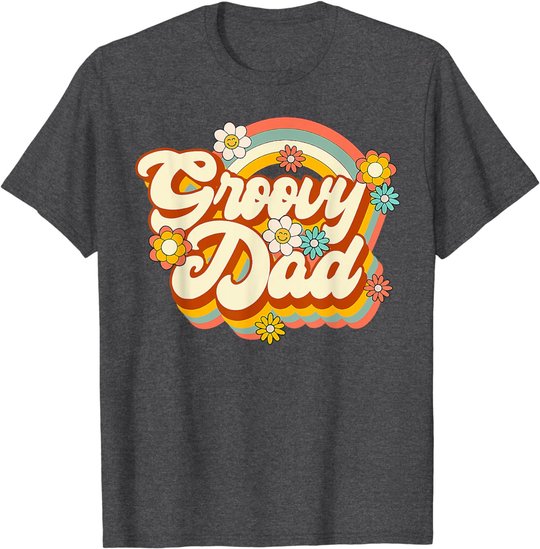 Retro Groovy Dad Family Birthday 60s 70s Hippie Costume T-Shirt