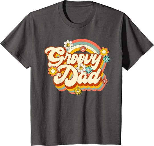 Retro Groovy Dad Family Birthday 60s 70s Hippie Costume T-Shirt