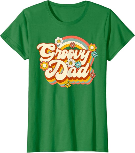 Retro Groovy Dad Family Birthday 60s 70s Hippie Costume T-Shirt