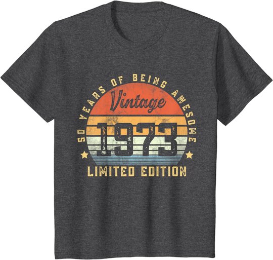 Vintage 1973 50 Year Old Gifts For Men Women 50th Birthday T-Shirt
