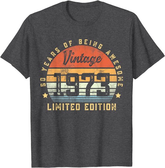 Vintage 1973 50 Year Old Gifts For Men Women 50th Birthday T-Shirt