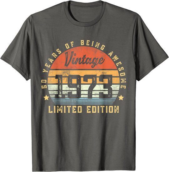 Vintage 1973 50 Year Old Gifts For Men Women 50th Birthday T-Shirt