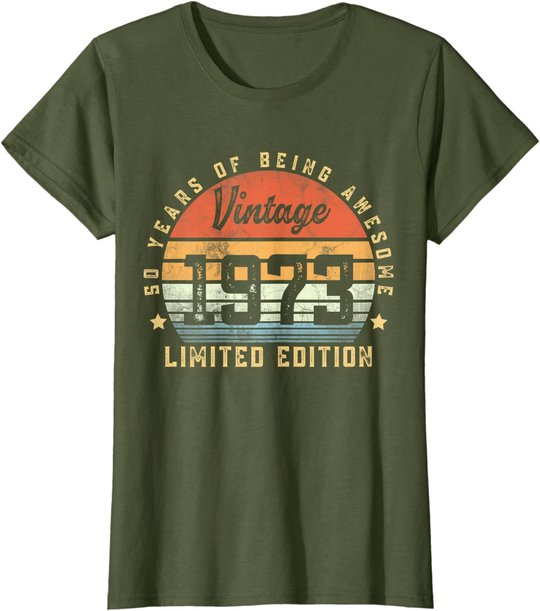 Vintage 1973 50 Year Old Gifts For Men Women 50th Birthday T-Shirt