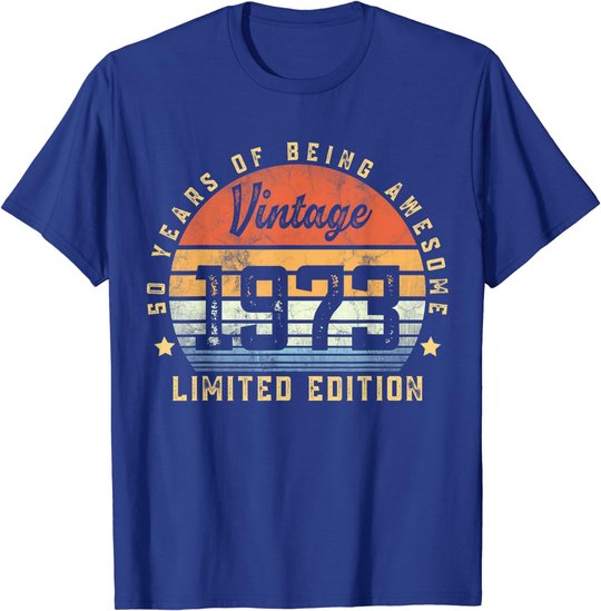 Vintage 1973 50 Year Old Gifts For Men Women 50th Birthday T-Shirt