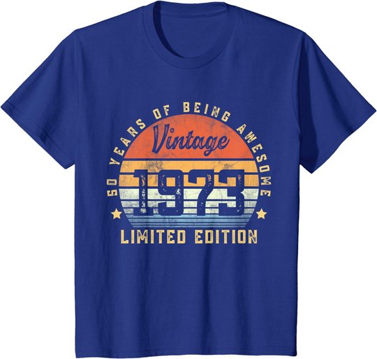 Vintage 1973 50 Year Old Gifts For Men Women 50th Birthday T-Shirt