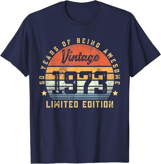 Vintage 1973 50 Year Old Gifts For Men Women 50th Birthday T-Shirt