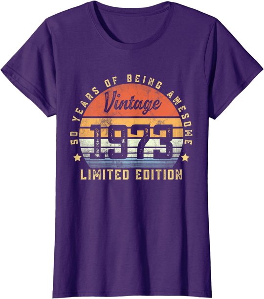 Vintage 1973 50 Year Old Gifts For Men Women 50th Birthday T-Shirt