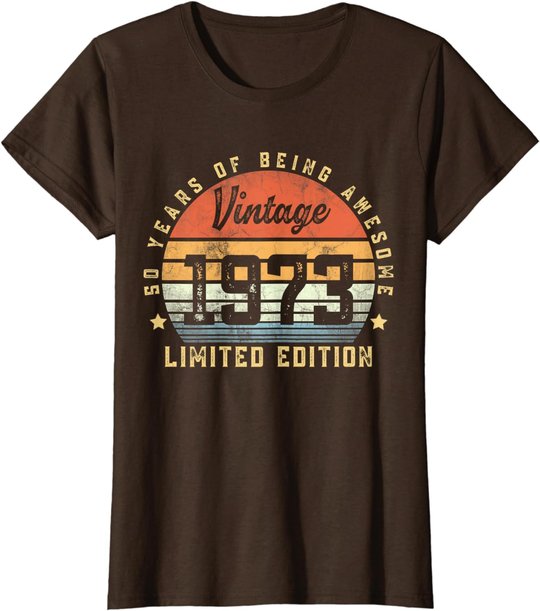 Vintage 1973 50 Year Old Gifts For Men Women 50th Birthday T-Shirt