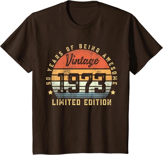 Vintage 1973 50 Year Old Gifts For Men Women 50th Birthday T-Shirt