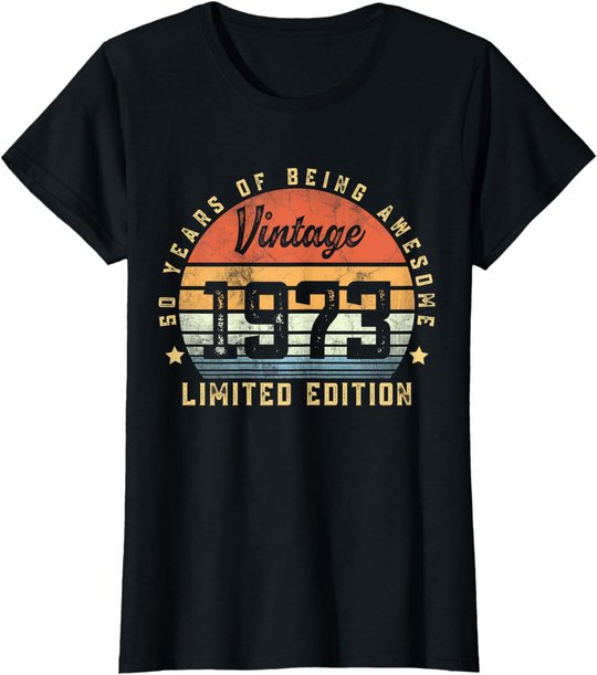 Vintage 1973 50 Year Old Gifts For Men Women 50th Birthday T-Shirt