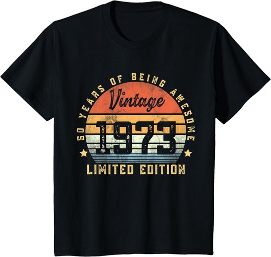 Vintage 1973 50 Year Old Gifts For Men Women 50th Birthday T-Shirt
