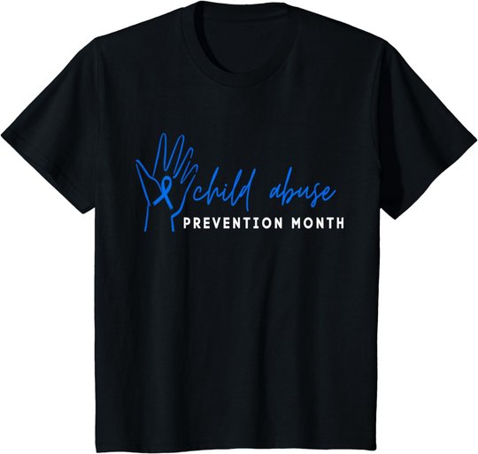 Child Abuse Awareness Month Blue Ribbon Domestic Violence T-Shirt