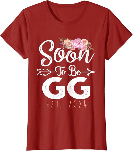 Promoted To Gg Est 2024 Mother's Day Soon To Be Grandma 2024 T-Shirt