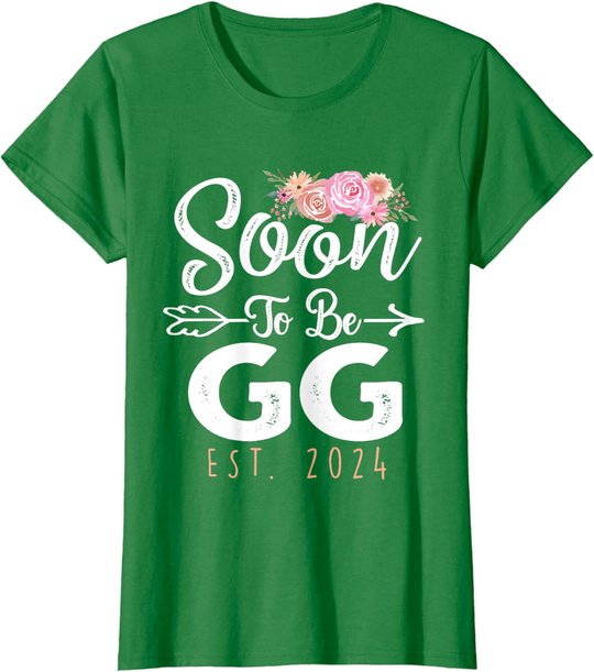 Promoted To Gg Est 2024 Mother's Day Soon To Be Grandma 2024 T-Shirt
